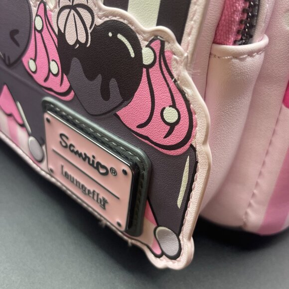 🖤🎀 NWT Loungefly Sanrio Kuromi & My Melody Cake Mini Backpack 🎀🖤 - Picture 8 of 10